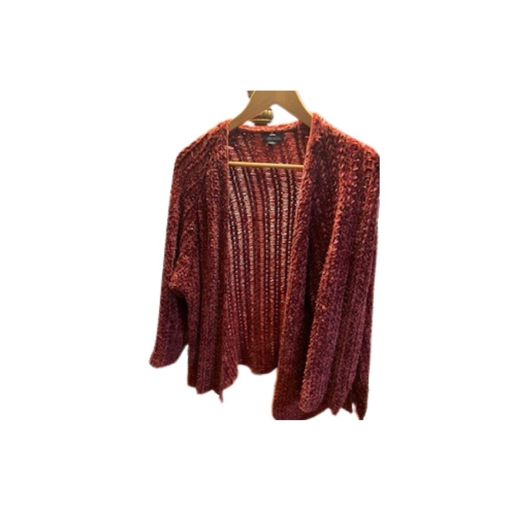 Wild Fable Maroon Open-Front Cardigan